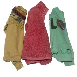 LOT OF 3 SWEATERS GIRLS SIZE 4/4T Comfort Cozy Bundle Kids Shirts